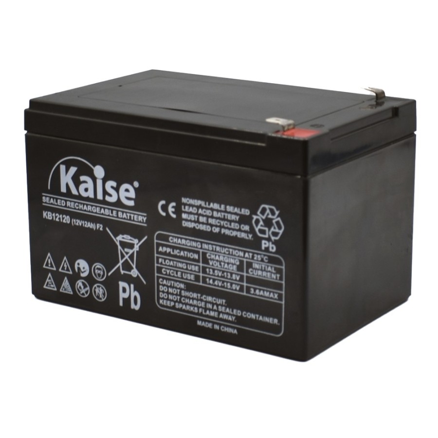 Kaise batería 12v 12ah plomo ácido - Motosapollo.com