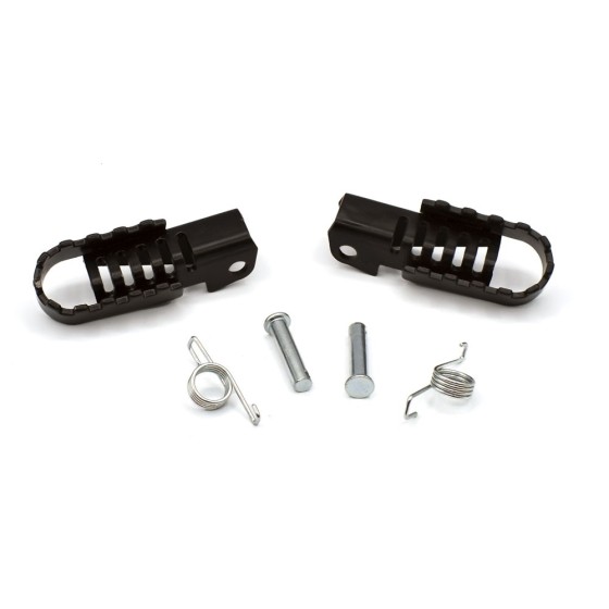 Juego estriberas plegables de hierro minicross  - Motosapollo.com