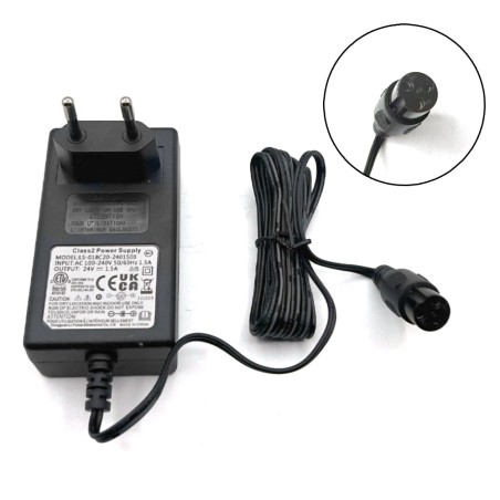 Cargador batería hembra 24v 1.5 ah minicross - Motosapollo.com