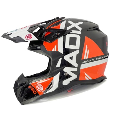 Casco motocross adulto Madix - Motosapollo.com