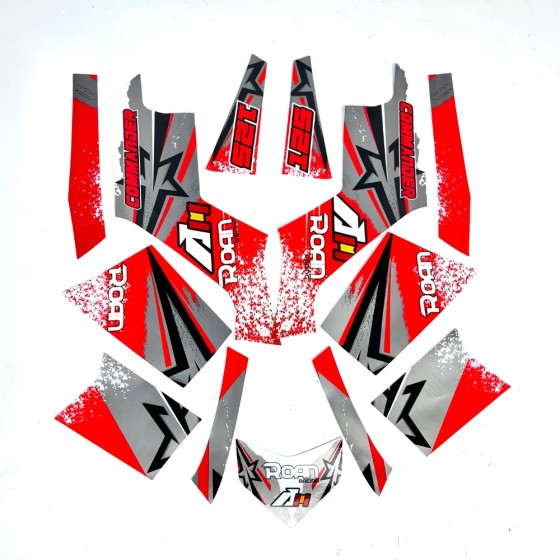 PEGATINAS QUAD COMMANDER 125
