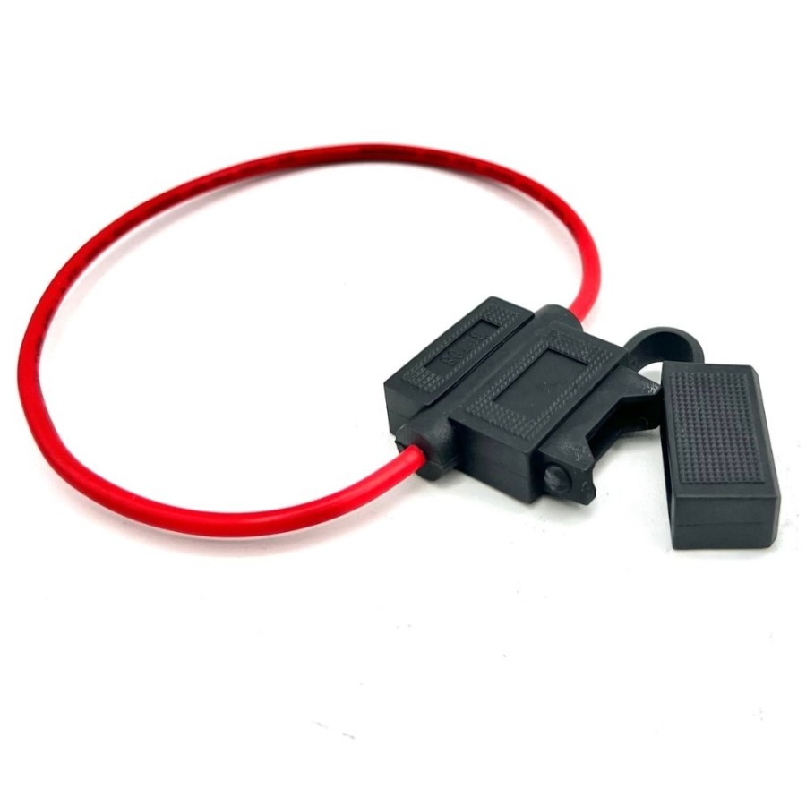 Portafusible tipo lamino con tapa para motos eléctricas-motosapollo.com