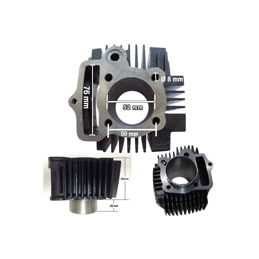 Cilindro 52mm 110cc-124cc TZH - 1