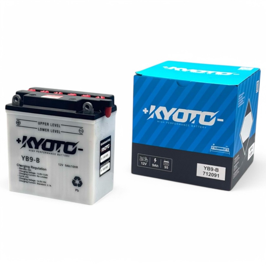 Batería 12V-9AH YB9-B KYOTO - motosapollo.com