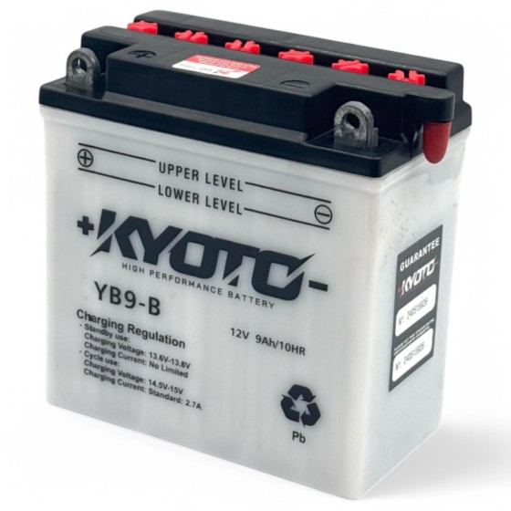Batería 12V-9AH YB9-B KYOTO - motosapollo.com