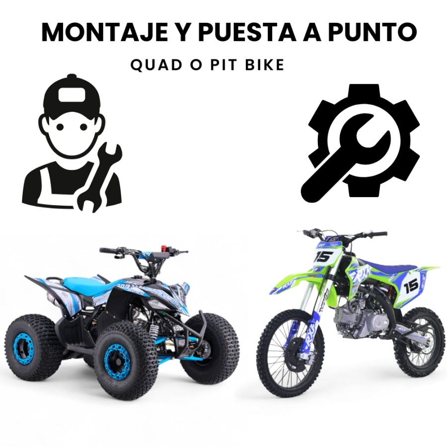 Montaje y puesta a punto pit bikes y quads 4 tiempos - motosapollo.com