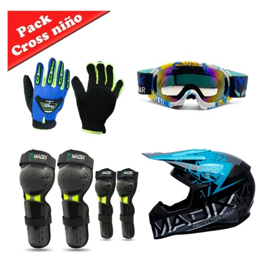 Pack protecciones Cross niño - Motosapollo.com