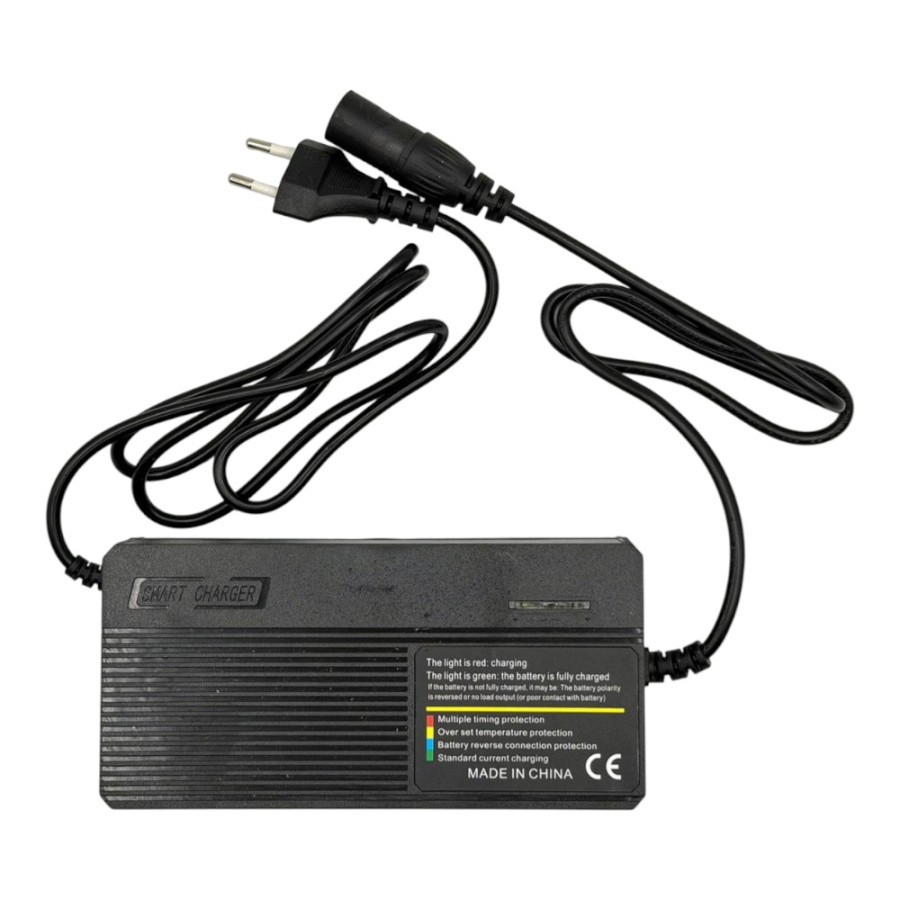 Cargador batería R2 macho 60V 3.0Ah con ventilador