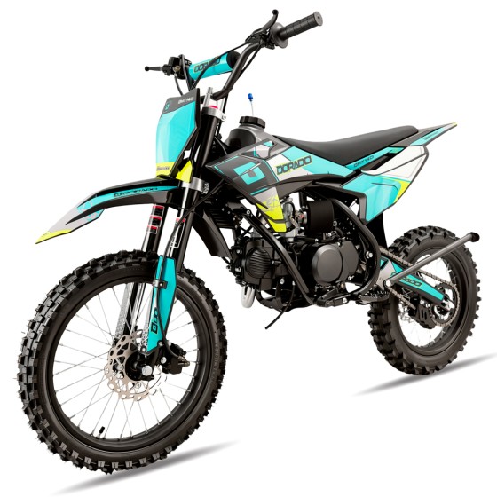 Pit Bike Dorado DMX 140cc 17/14" 4T Refrigeración por Aceite - MOTOSAPOLLO.COM