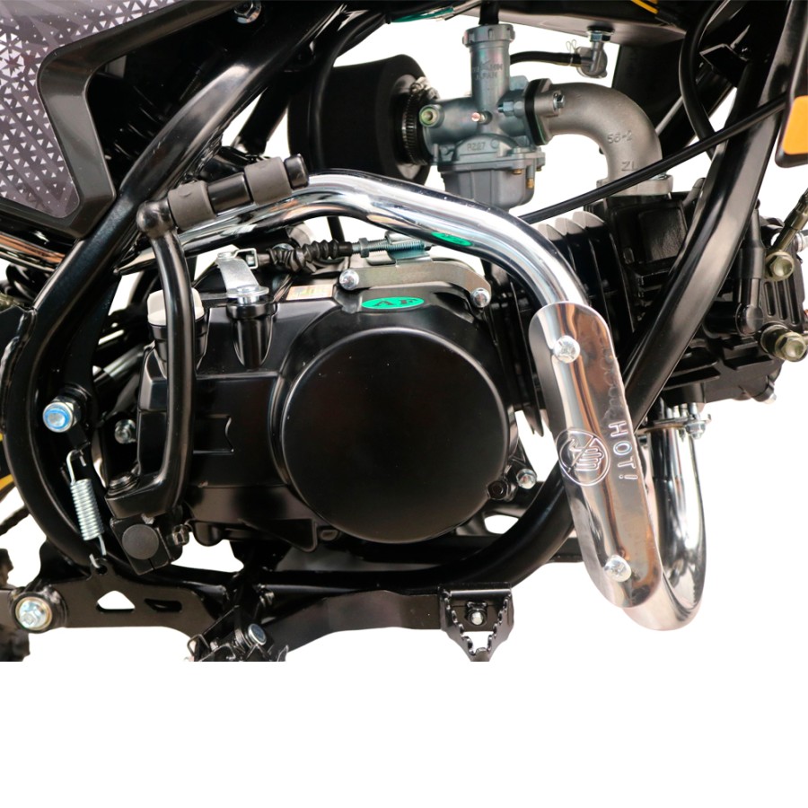 Pit Bike Dorado DMX 140cc 17/14" 4T Refrigeración por Aceite - MOTOSAPOLLO.COM