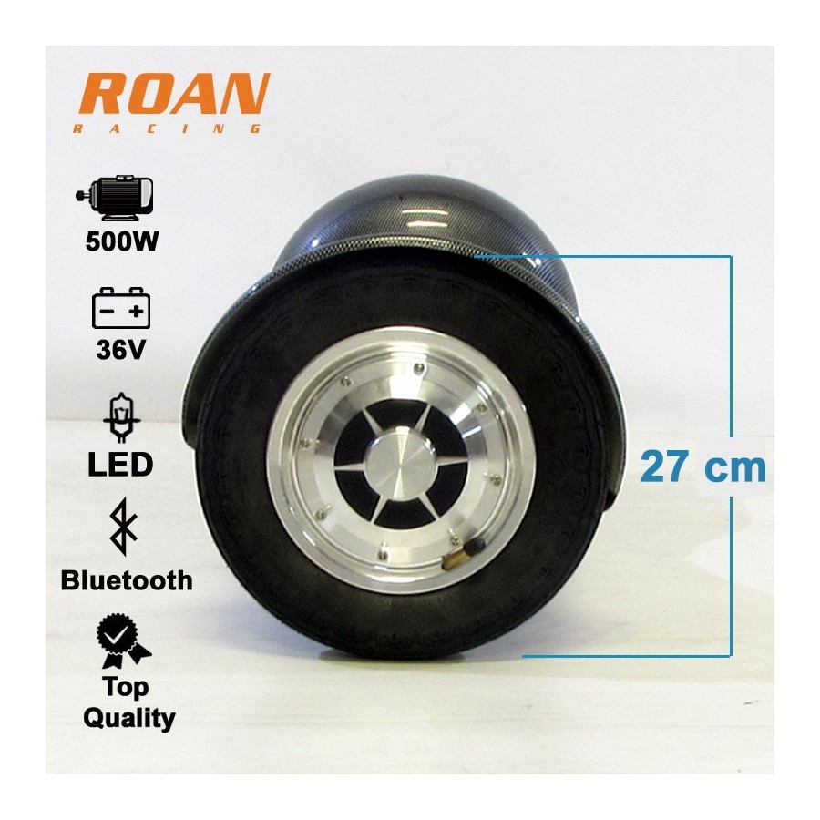 Monociclo Electrico Roan Smart 500W R10 Bluetooth - Motosapollo