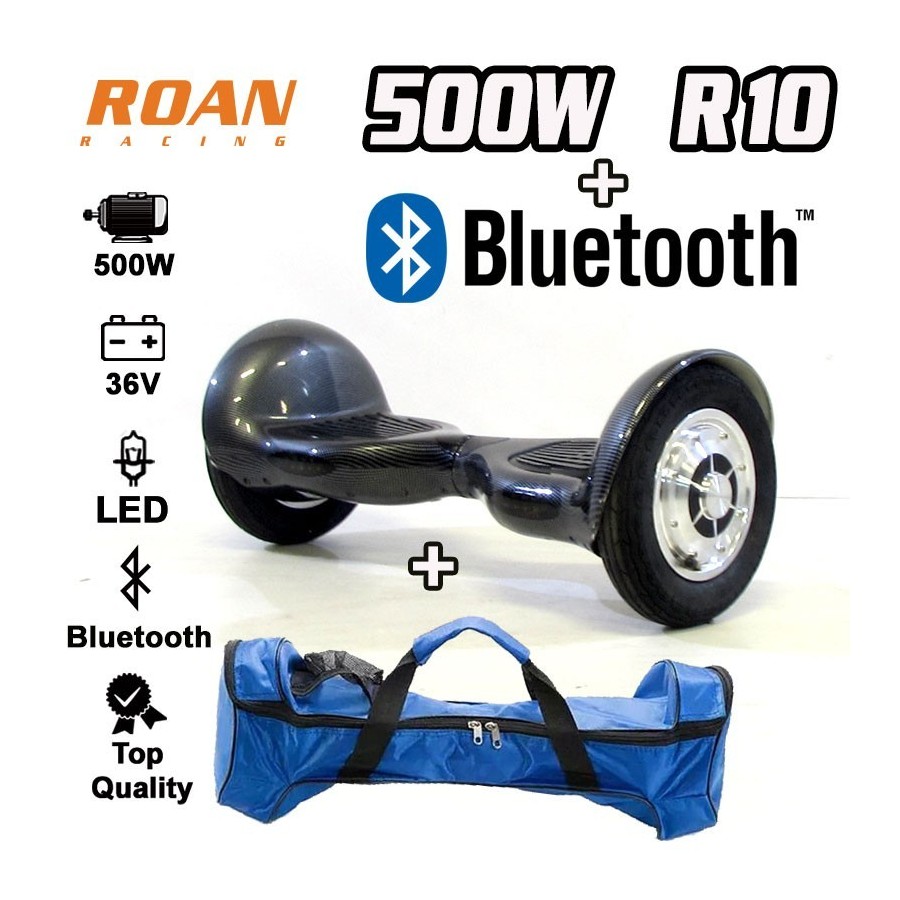 Monociclo Electrico Roan Smart 500W R10 Bluetooth - Motosapollo