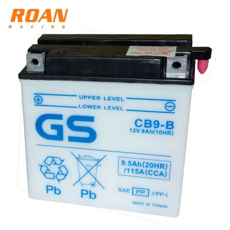 Bateria moto 12V 9Ah GS CB9-B - Motosapollo