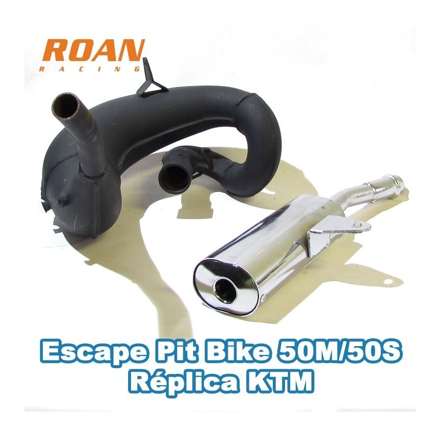 Escape pit bike 50m/50S réplica KTM