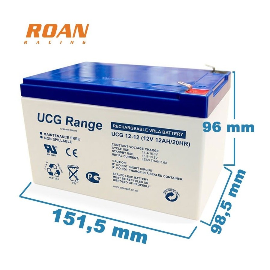 Batería 12V/12Ah GEL - Motosapollo