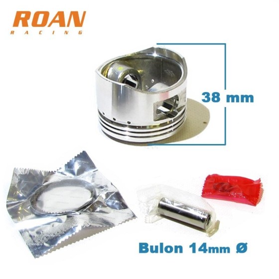 Kit piston 54mm H38mm bulon 14mm pit bike - Motos Apollo 2