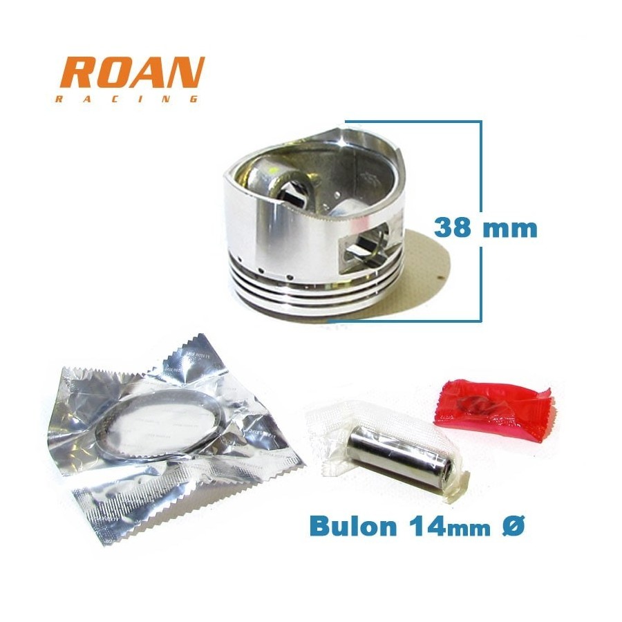 Kit piston 54mm H38mm bulon 14mm pit bike - Motos Apollo