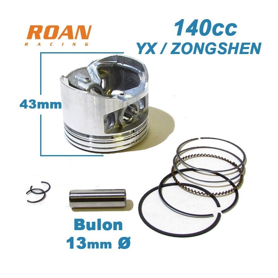 Kit piston 56mm 140cc YX / Zongshen pit bike - Motosapollo