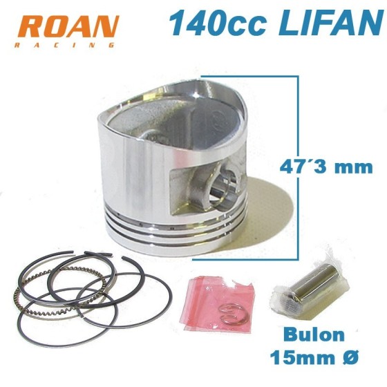 Kit piston 55mm bulon 15mm 140cc Lifan - Motosapollo 2
