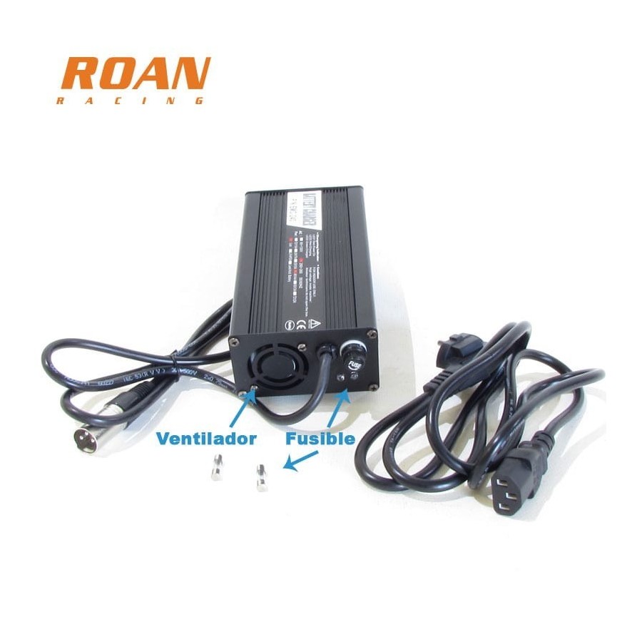 Cargador bateria 48V-4Ah macho - Motosapollo.com