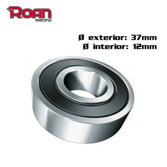 Rodamiento llanta pit bike 37x12mm 6301RS - Motosapollo.com 2