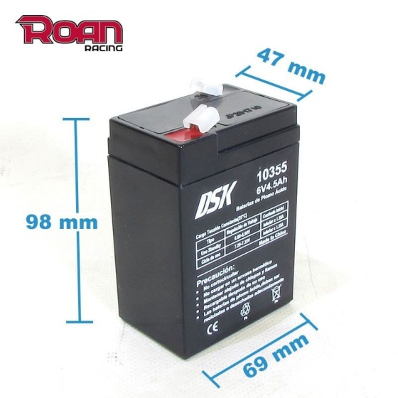 Bateria 6V 4c5ah DSK - Motosapollo.com