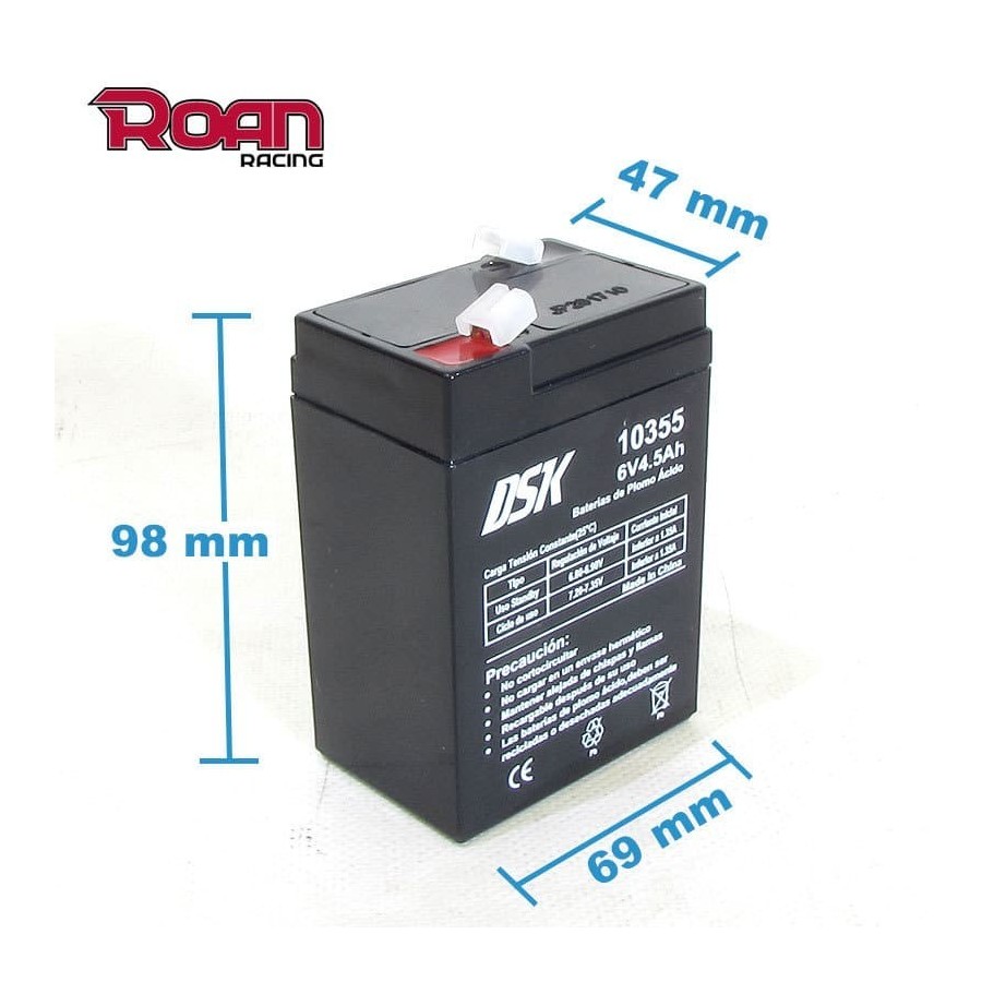 Bateria 6V 4c5ah DSK - Motosapollo.com