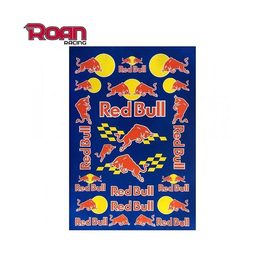 Pliego pegatinas RED BULL 47x32cm - Motosapollo.com