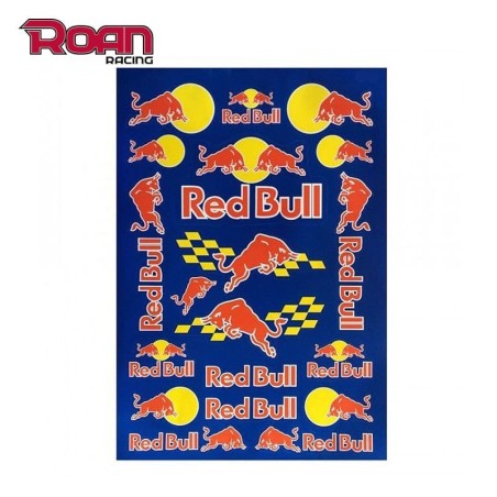 Pliego pegatinas RED BULL 47x32cm - Motosapollo.com