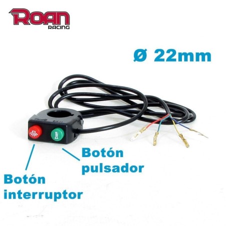 Boton pulsador - interruptor 4 pin - Motosapollo.com