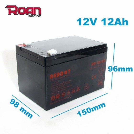 Batería 12V 12Ah AGM Reddot - Motosapollo.com