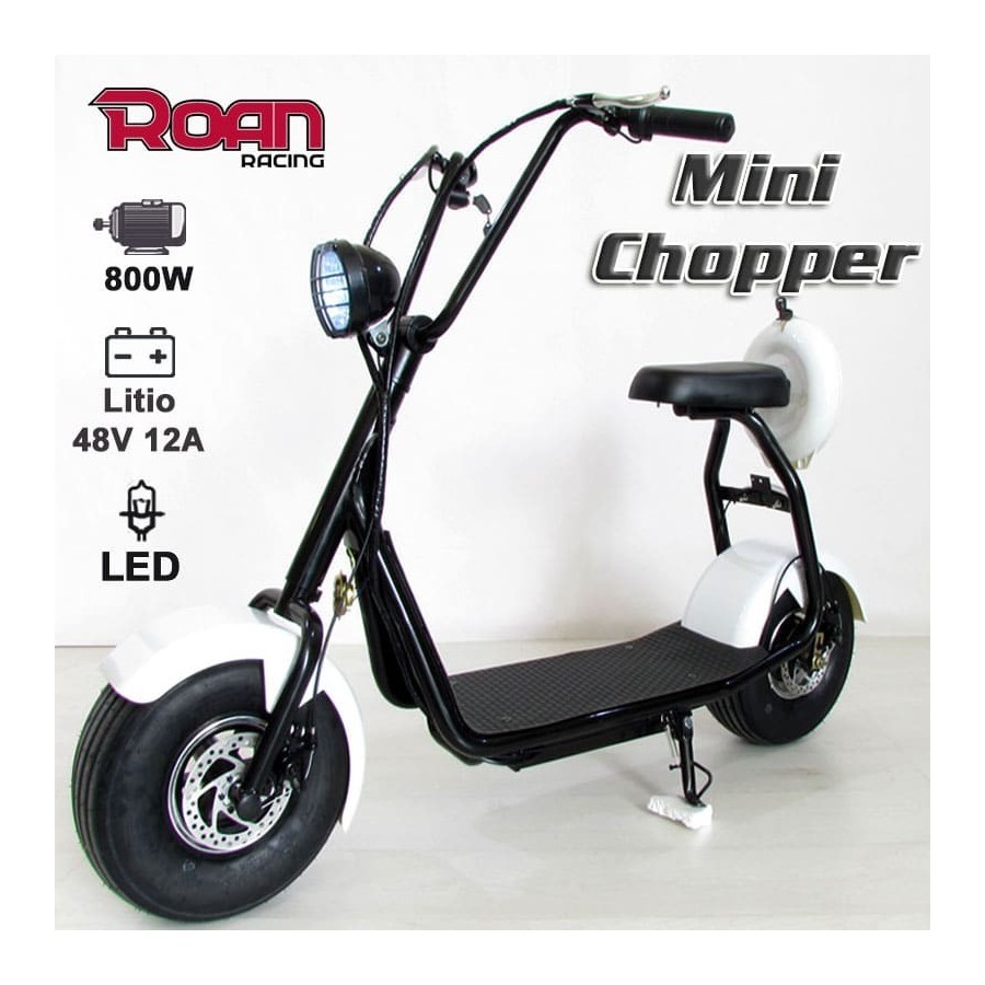 Patinete mini chopper ROAN 800W 48V - Motosapollo.com