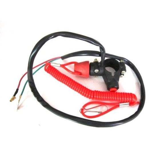 Hombre al agua + boton pare mini moto-Motosapollo.com