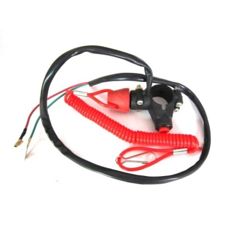 Hombre al agua + boton pare mini moto-Motosapollo.com