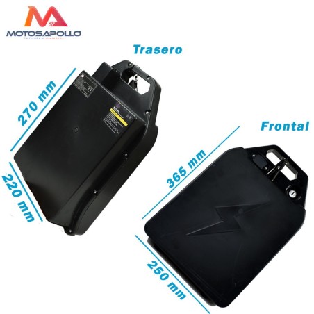 Bateria Litio Citycoco 60V 12Ah en maletín con cerradura - Motos Apollo
