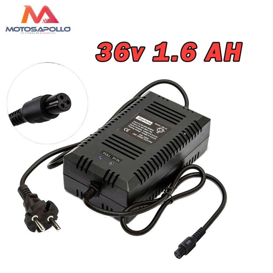Cargador de batería hembra 36v -1.6A para vehículo eléctrico
