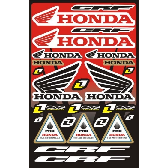 Pliego pegatinas HONDA 47x32 cm