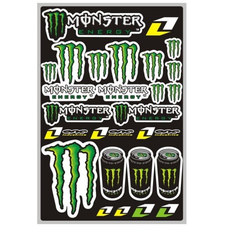 Pliego pegatinas monster 47x32 cm - Motosapollo
