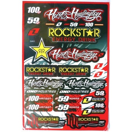 Pliego pegatinas ROCKSTAR 47x32 cm - 1