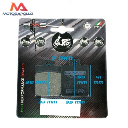 Pastillas freno BG110 RMS Buggy Motosapollo.com
