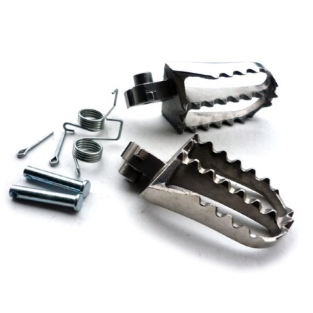 Estriberas acero pit bike - Motosapollo.com