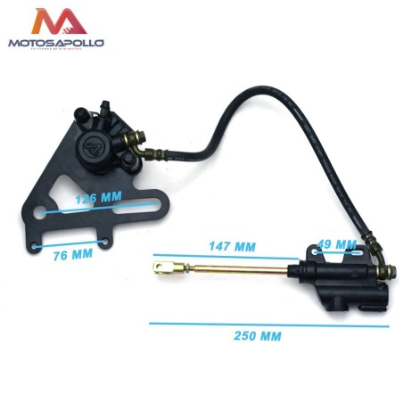 Kit freno trasero Pit bike 1 Pistón Motosapollo.com