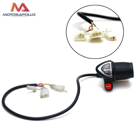 Acelerador eléctrico 6PIN 24V mini cross Motosapollo.com