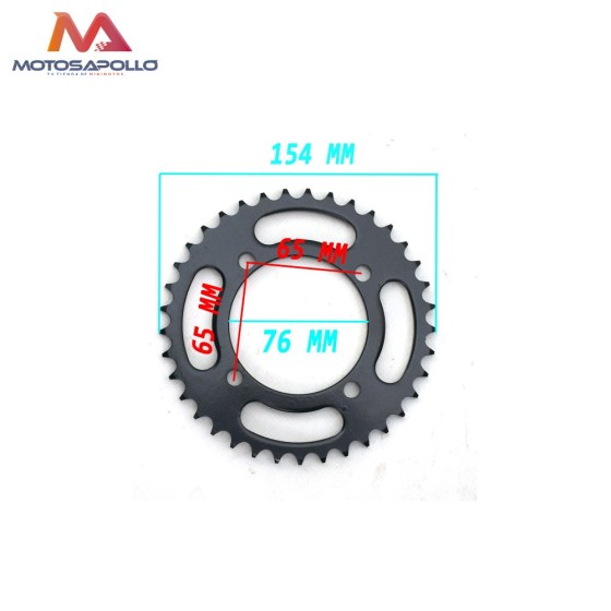 Plato cadena 428 76mm pitbike - Motosapollo.com 2