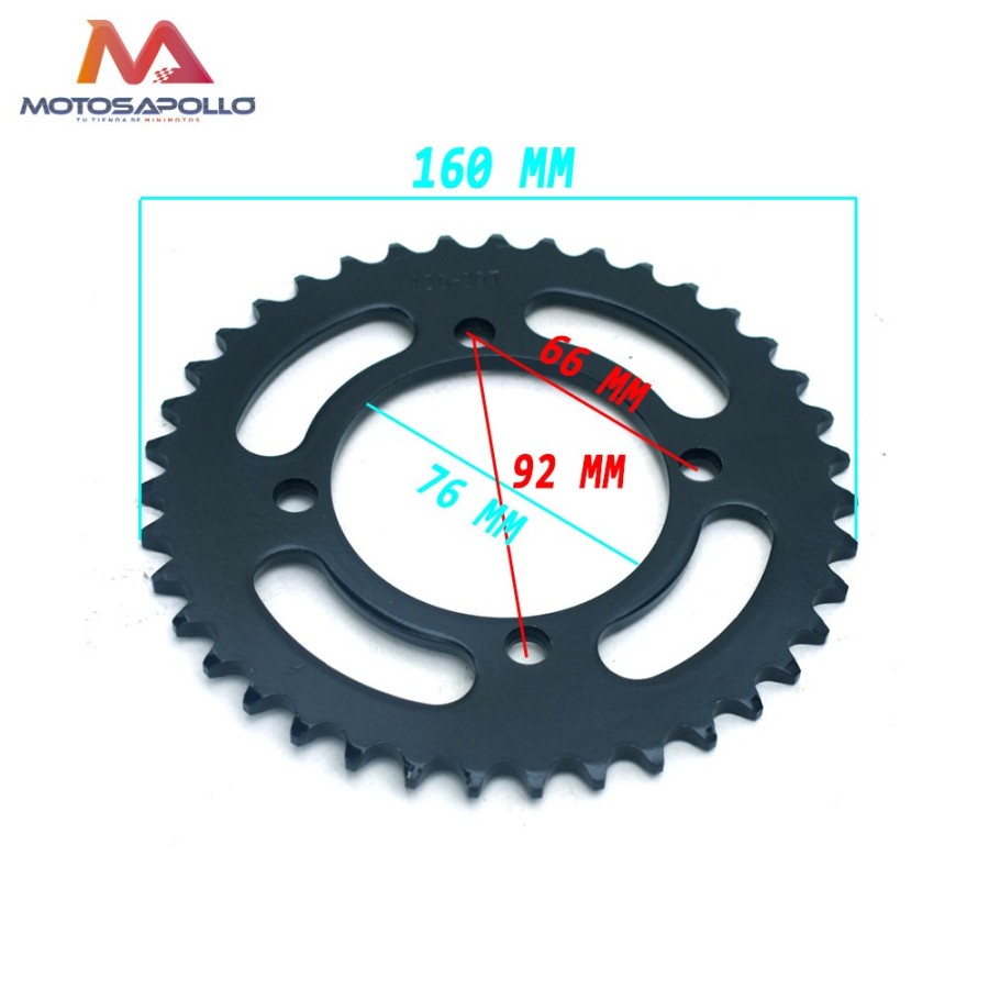 Plato arrastre cadena 420 SDG - Motosapollo.com
