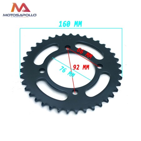 Plato arrastre cadena 420 SDG - Motosapollo.com
