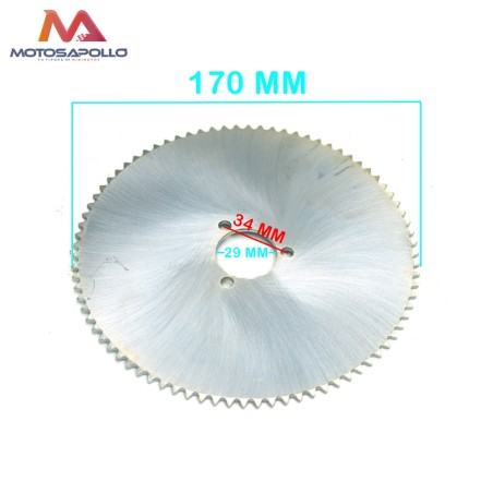 Plato cadena 25H patinete - Motosapollo.com