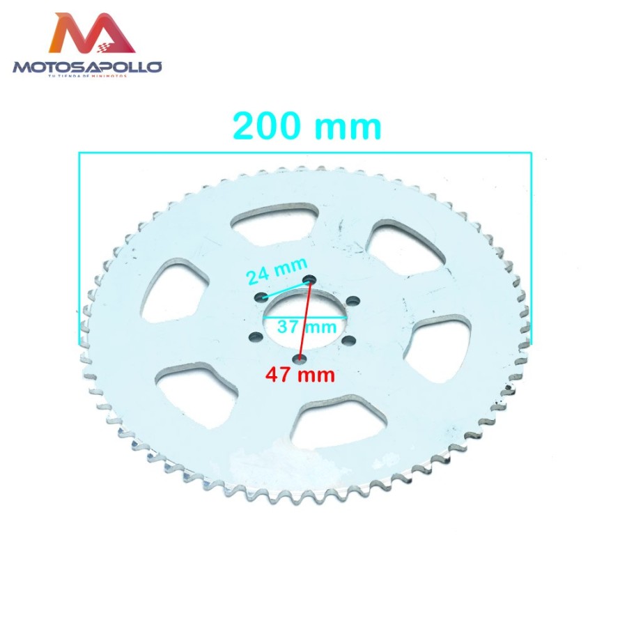 Plato cadena 06C-1 65T buggie - Motosapollo.com