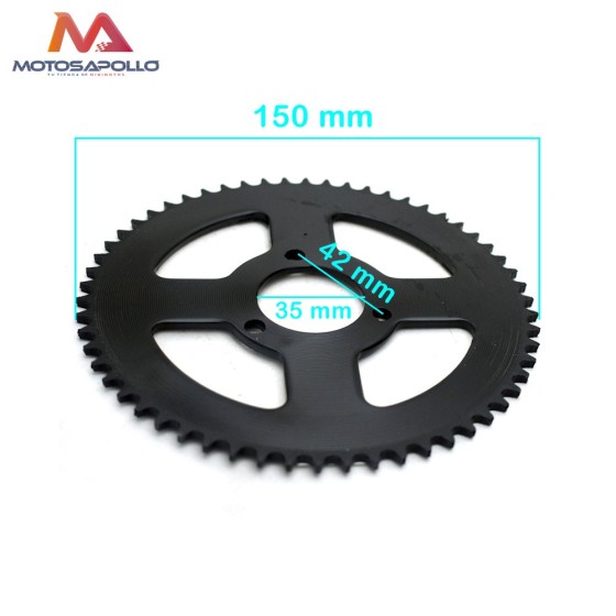 Plato cadena T8F 35mm minicross - Motosapollo.com 2