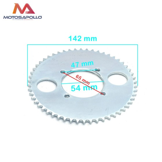 Plato cadena T8F 54mm patinete - Motosapollo.com 2
